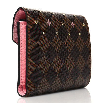 Louis Vuitton Damier Ebene Studded Victorine Wallet 3 of 8