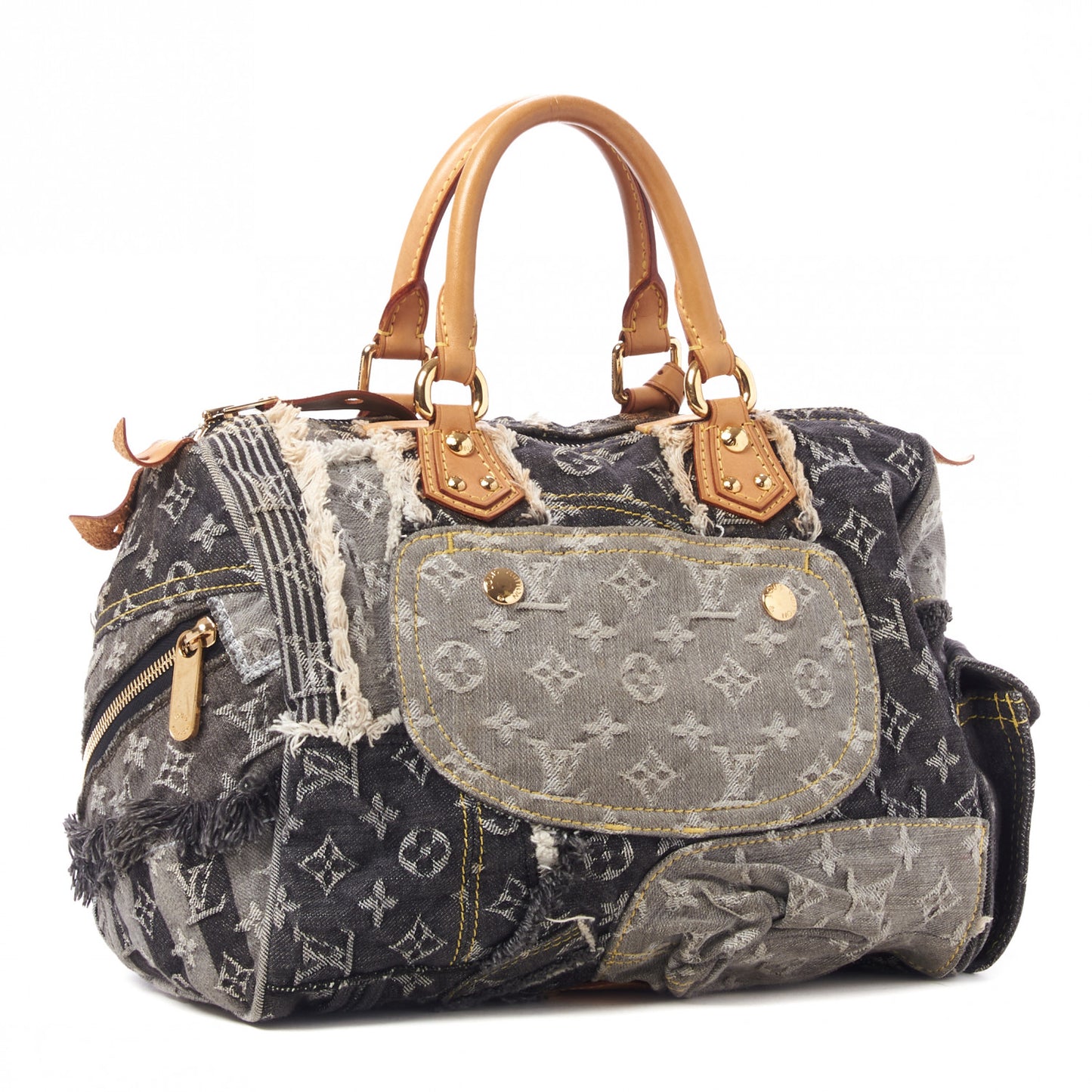 Denim Patchwork Speedy 30 Grey