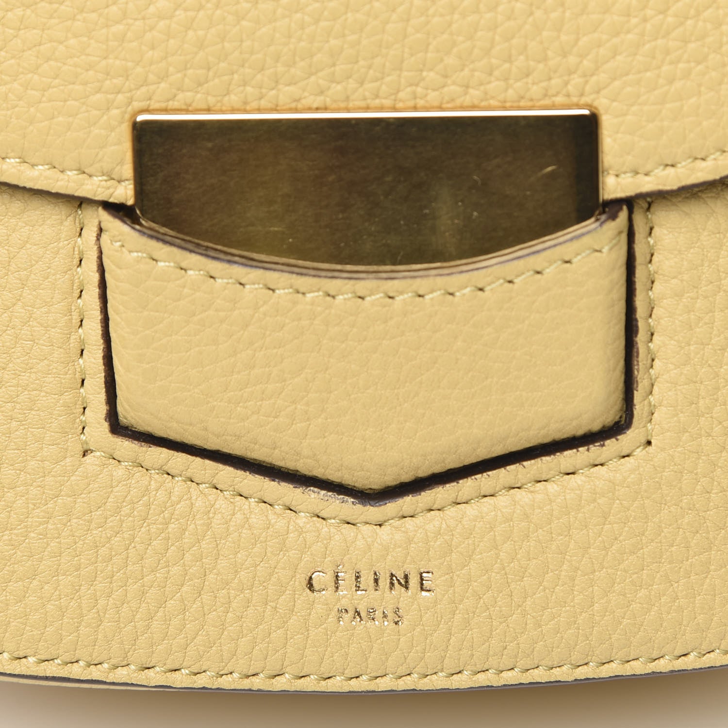 Celine Baby Grained Calfskin Small Trotteur Vanilla 9 of 9