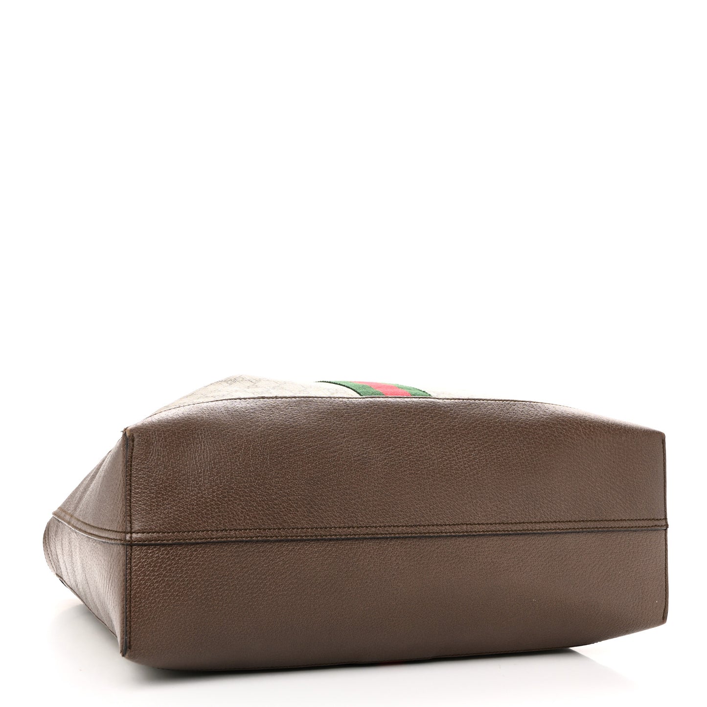 GG Supreme Monogram Web Ophidia Tote Brown