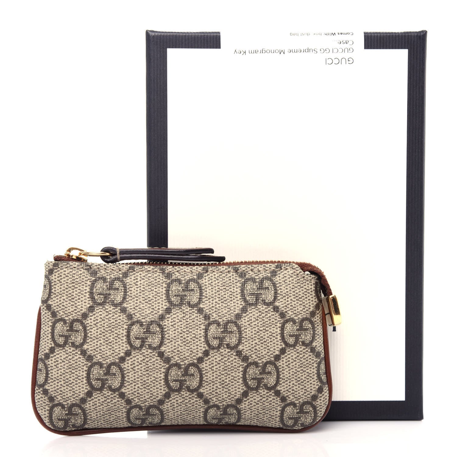 Gucci GG Supreme Monogram Key Case Brown 8 of 8