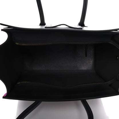 Celine Baby Grained Calfskin Nubuck Micro Tri-Color Luggage Fuchsia 5 of 17
