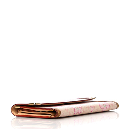 Louis Vuitton Monogram Cherry Blossom Porte Tresor International Wallet Pink 4 of 24