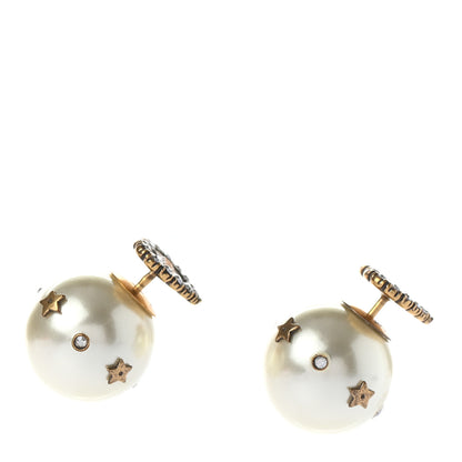 Christian Dior Pearl Crystal Heart J'Adior Mise En Dior Tribal Earrings 1 of 4