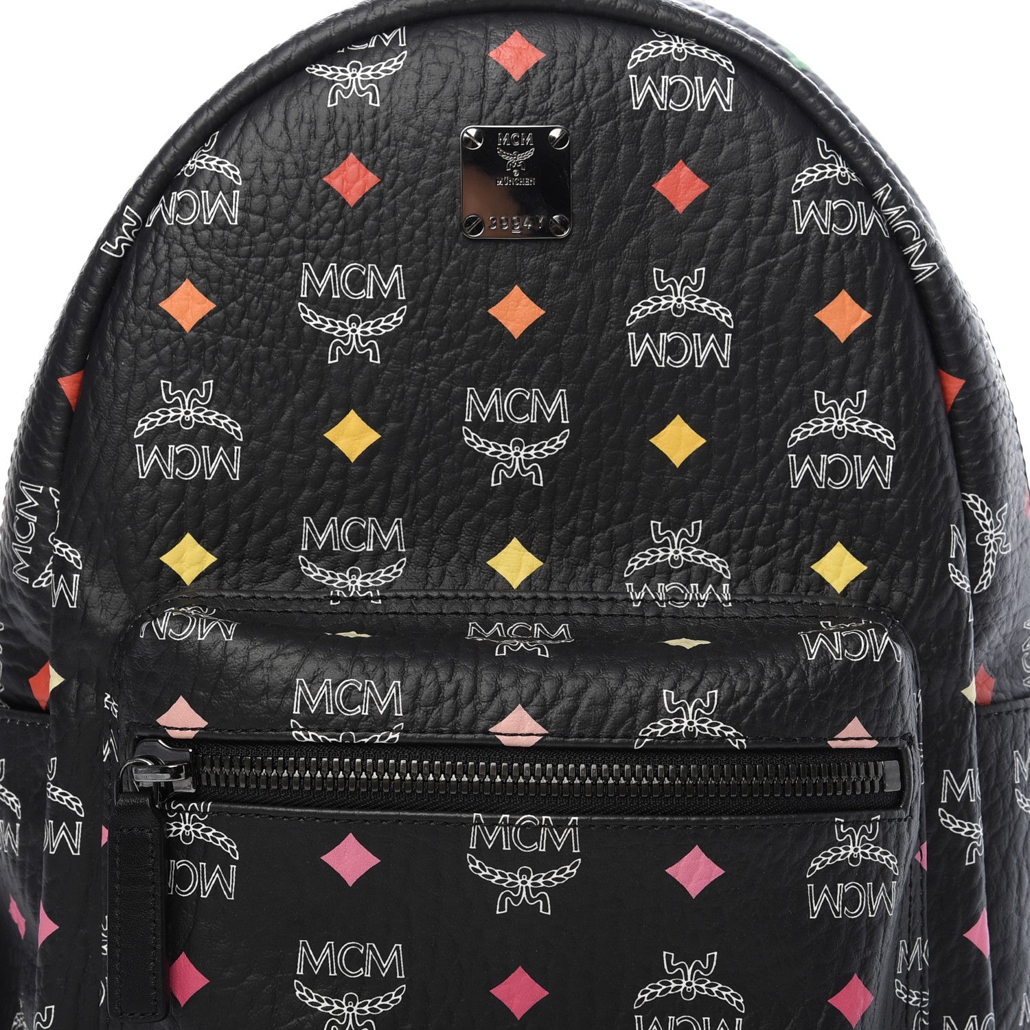 MCM Skyoptic Visetos Small Stark Backpack Spectrum Diamond Black 8 of 8