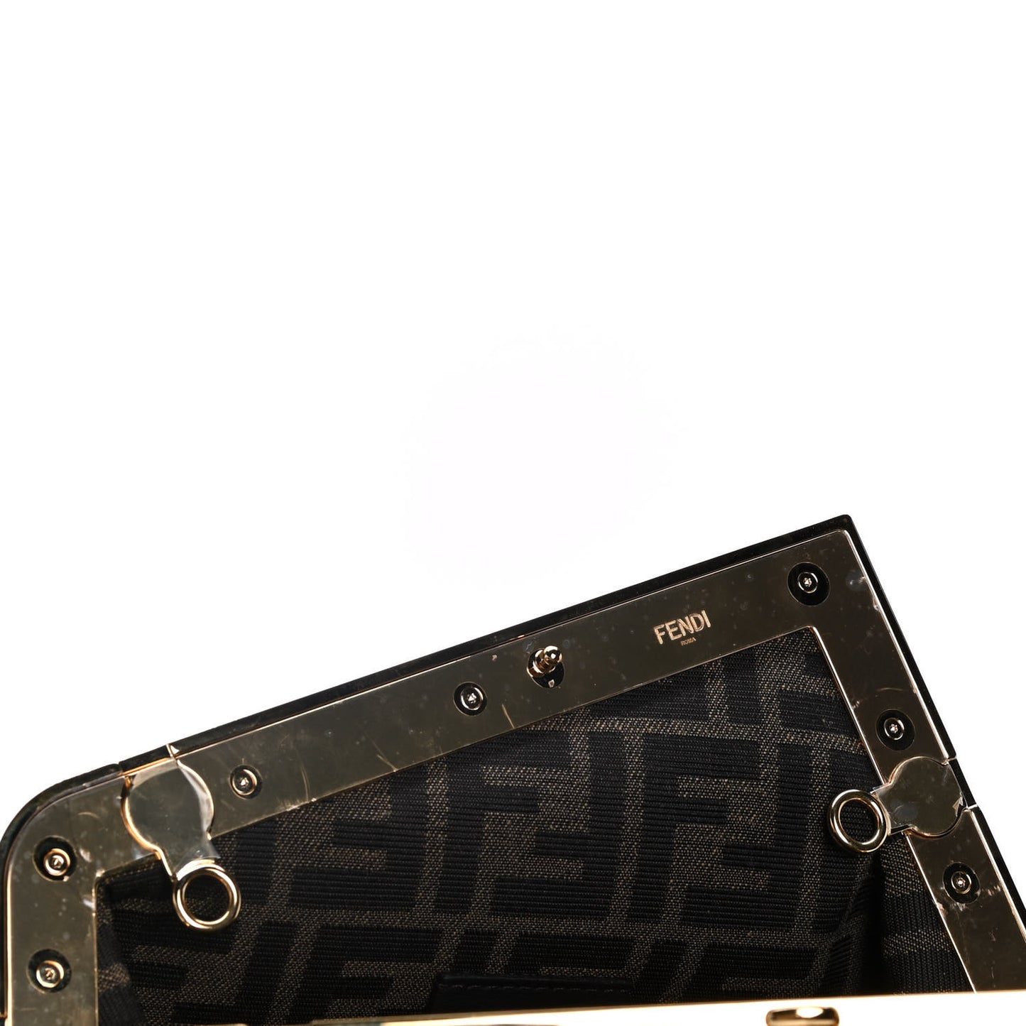 Shiny Nappa Small Fendi First Black