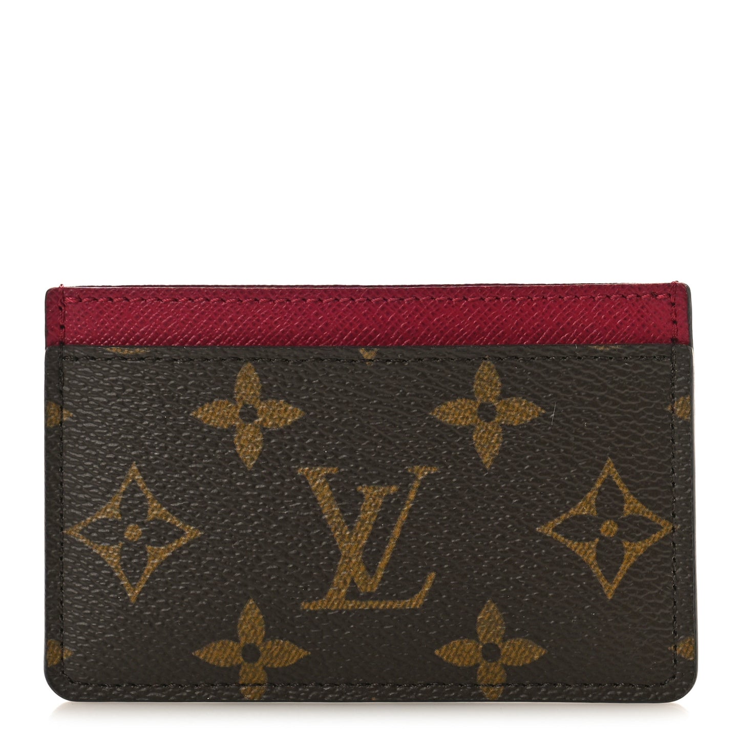 Monogram Card Holder Fuchsia
