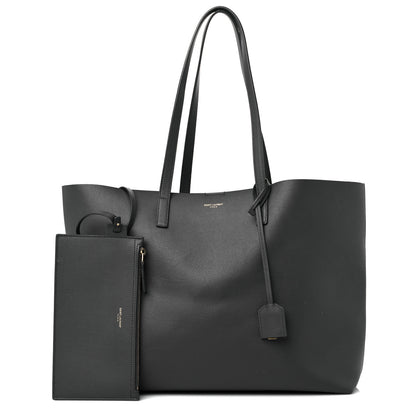 Saint Laurent Calfskin Large Shopping Tote Fog 1 of 15