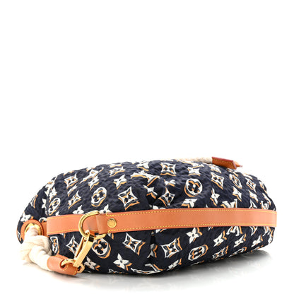 Louis Vuitton Nylon Monogram Cruise Bulles MM Navy 4 of 12