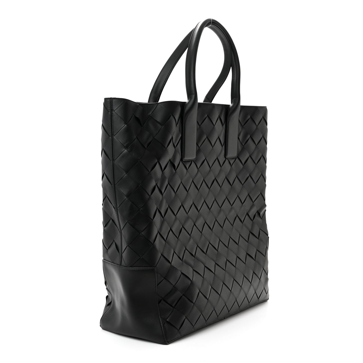 Nappa Intrecciato Shopping Tote Black