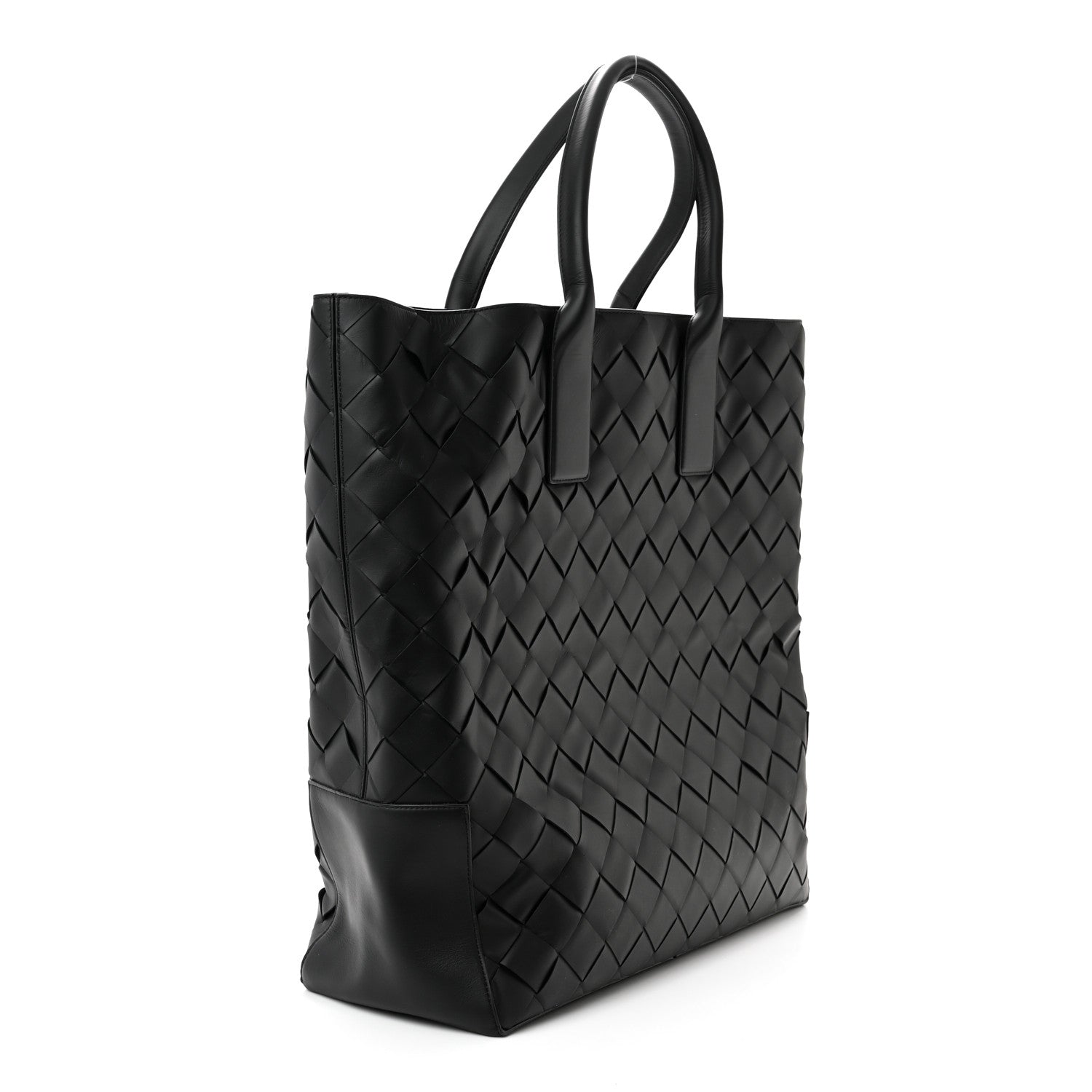 Bottega Veneta Nappa Intrecciato Shopping Tote Black 4 of 11