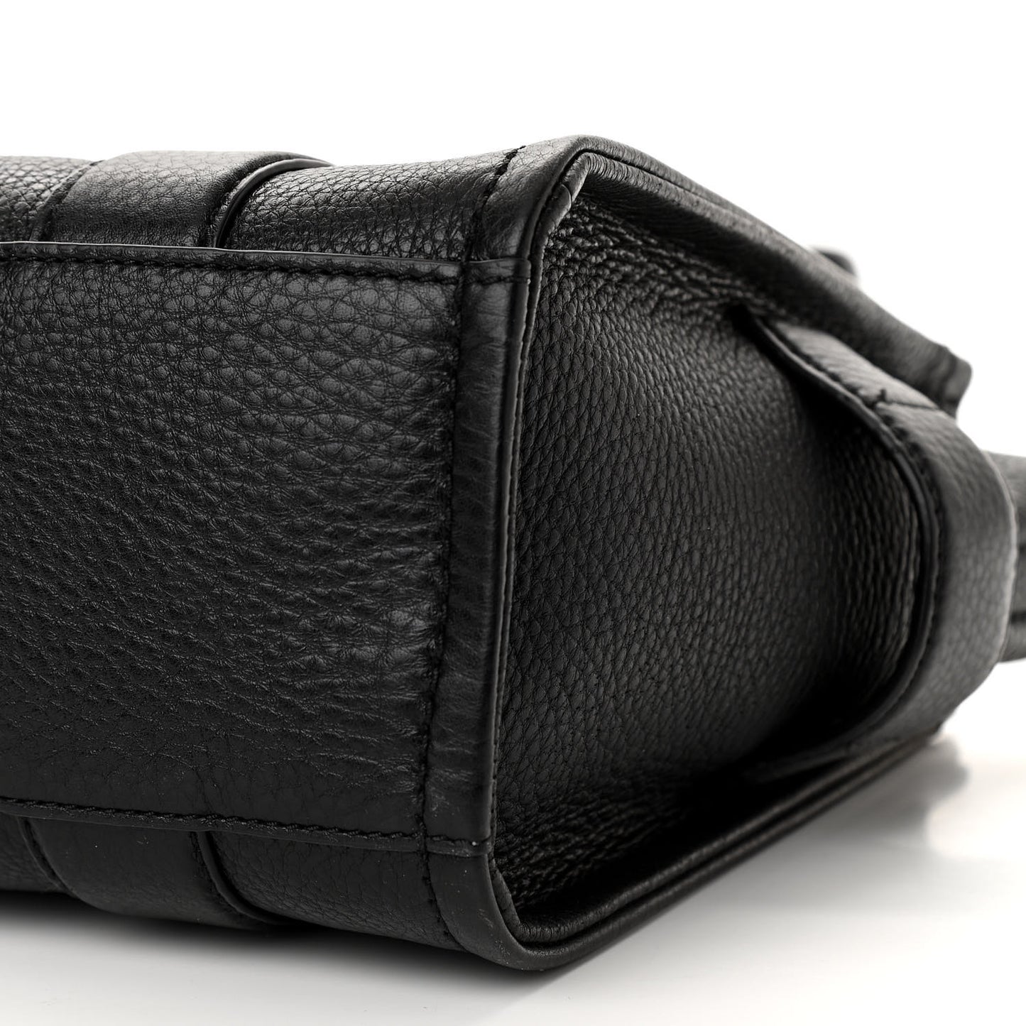 Grained Calfskin Small The Tote Bag Black