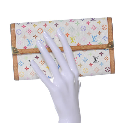 Louis Vuitton Monogram Multicolor Porte Tresor International Wallet White 2 of 7