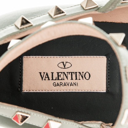 Valentino Garavani Nappa Rockstud Cage Ballerina Flats 40 Vert Fonce 7 of 8
