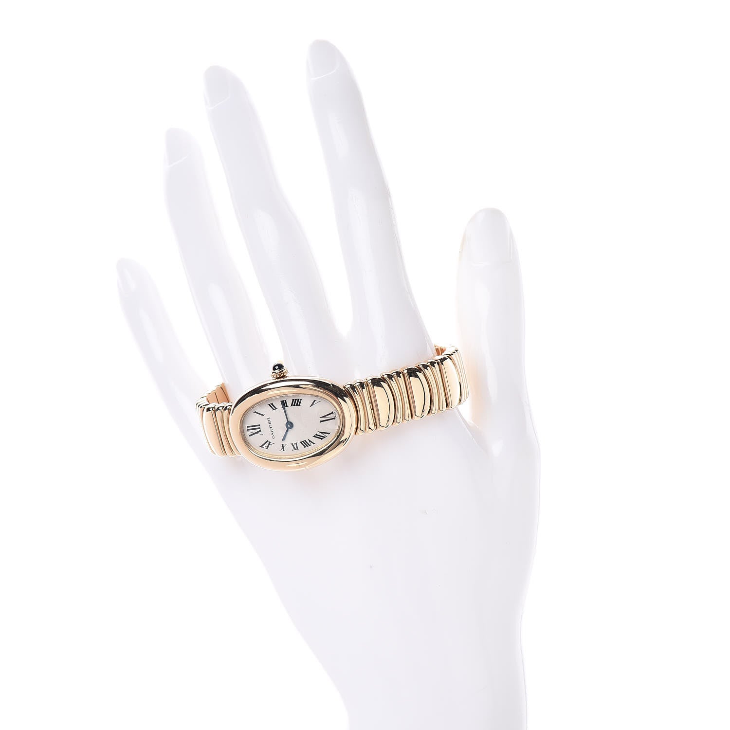 Cartier 18K Yellow Gold 22mm Baignoire Quartz Watch 2 of 5