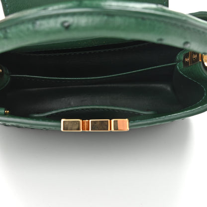 Louis Vuitton Ostrich Capucines Mini Mint 5 of 10