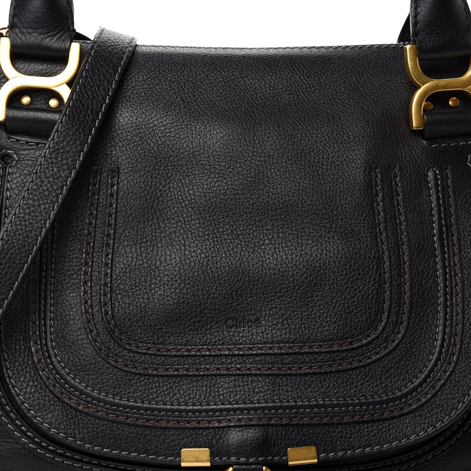 Chloe Calfskin Medium Marcie Satchel Black 11 of 11