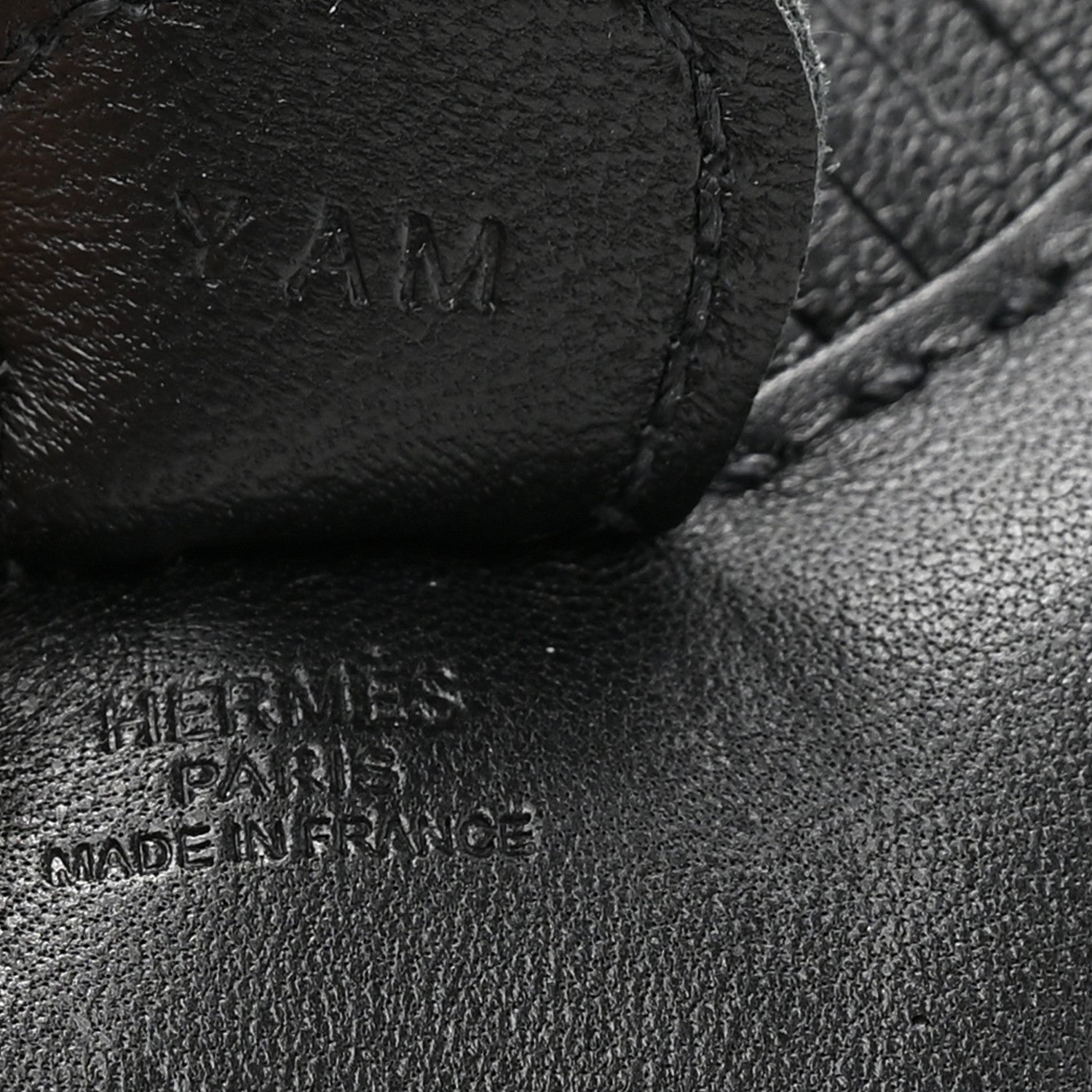 Hermes Milo Lambskin Grigri Rodeo Horse Bag Charm PM So Black 3 of 4