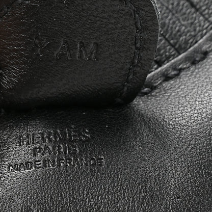 Hermes Milo Lambskin Grigri Rodeo Horse Bag Charm PM So Black 3 of 4