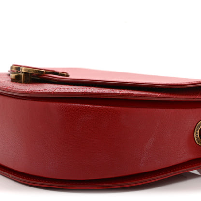 Chanel Shiny Calfskin Goatskin Quilted Small Coco Curve Messenger Flap Red 10 of 10