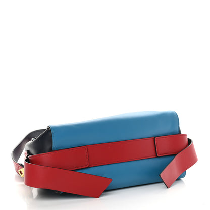 Prada City Calf Ribbon Bowling Bag Celeste Baltico 3 of 8