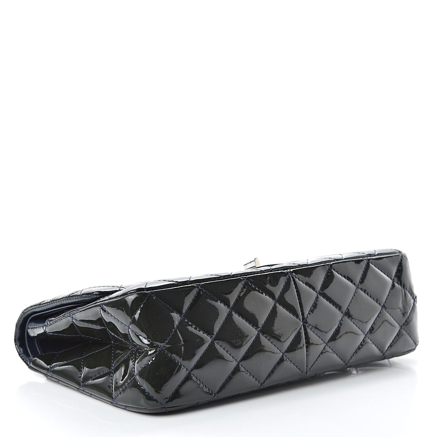 Patent Quilted 2.55 Reissue 227 Flap Dark Blue