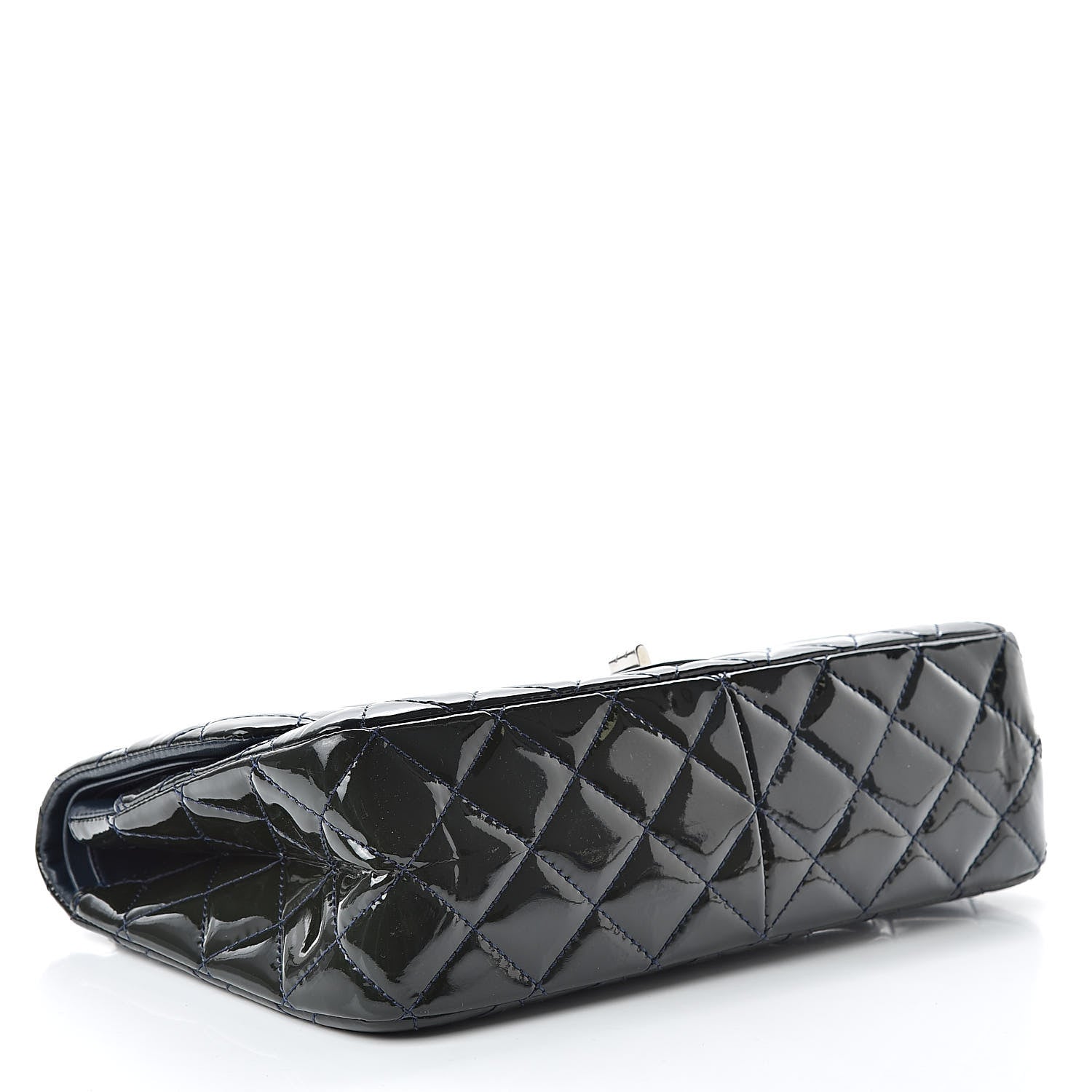 Chanel Patent Quilted 2.55 Reissue 227 Flap Dark Blue 4 of 14