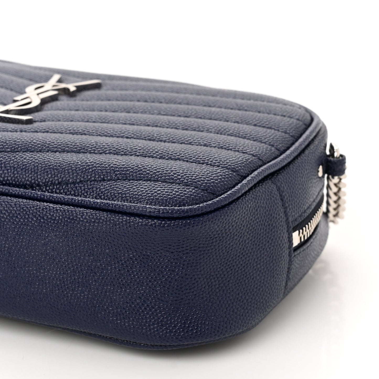 Grain De Poudre Matelasse Monogram Mini Lou Camera Bag Denim