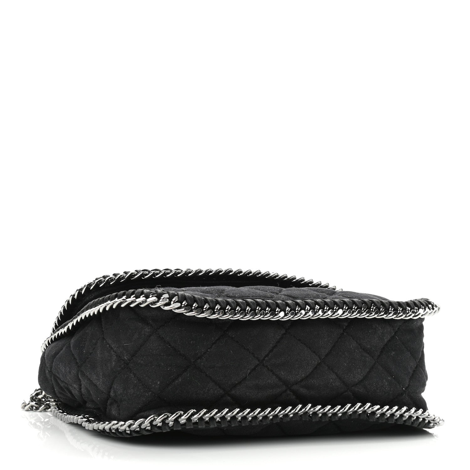 Stella McCartney Shaggy Deer Quilted Falabella Shoulder Bag Black 4 of 10