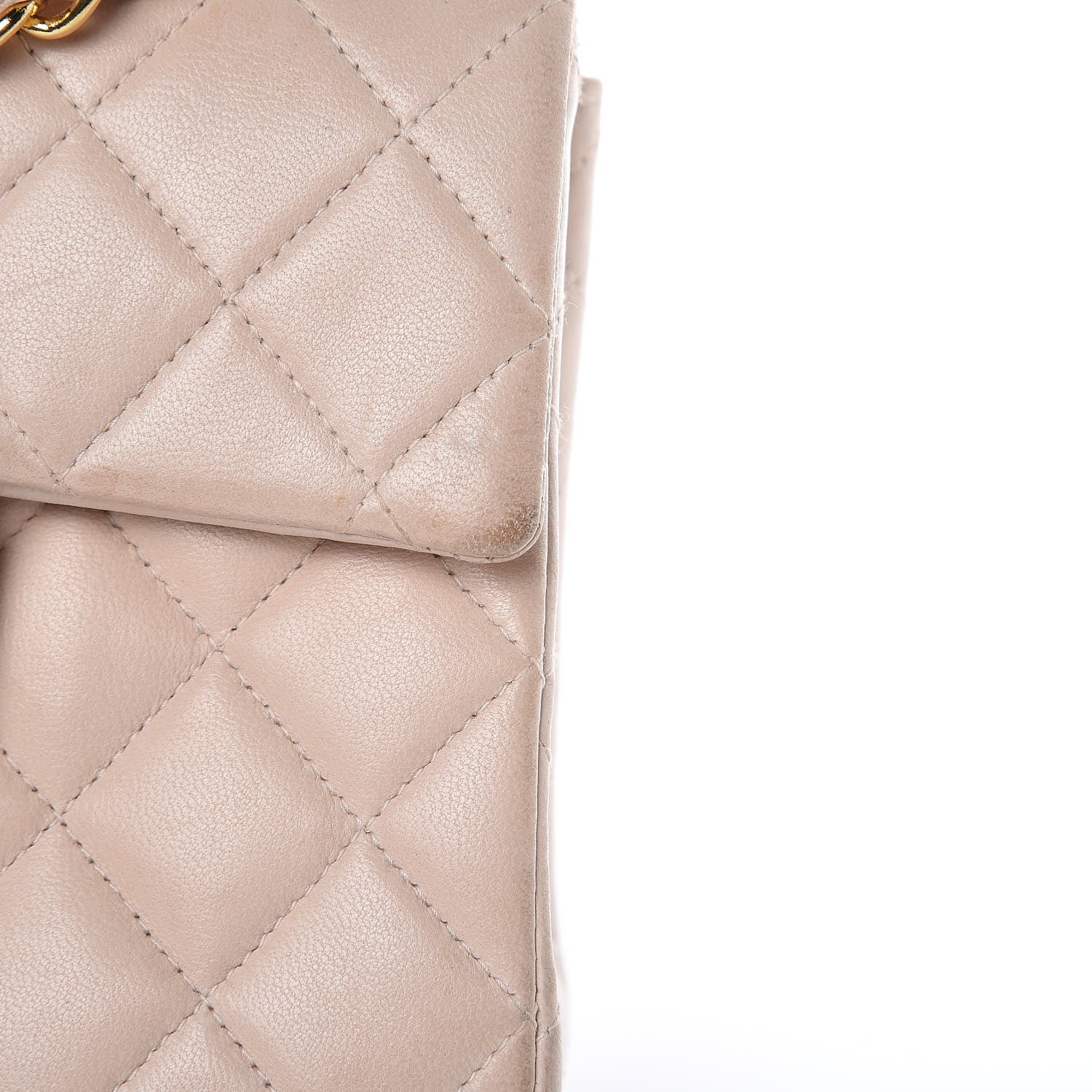 Chanel Lambskin Quilted Mini Square Flap Beige 9 of 21