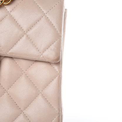 Chanel Lambskin Quilted Mini Square Flap Beige 9 of 21