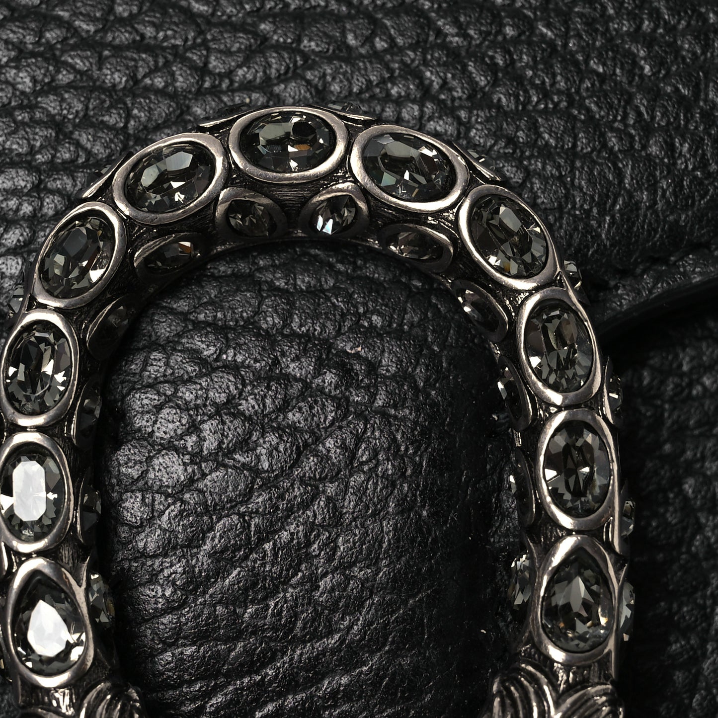 Calfskin Mini Dionysus Chain Wallet Black