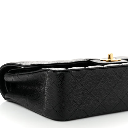Chanel Caviar Quilted Medium Double Flap Black 9 of 11