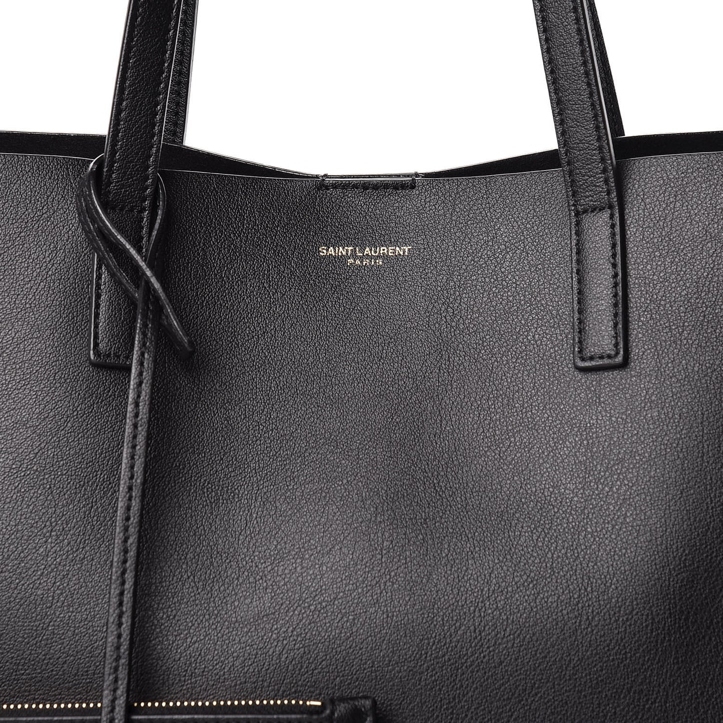 Calfskin Large Shopping Tote Black