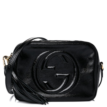 Gucci Soft Patent Small Soho Disco Bag Black 1 of 12