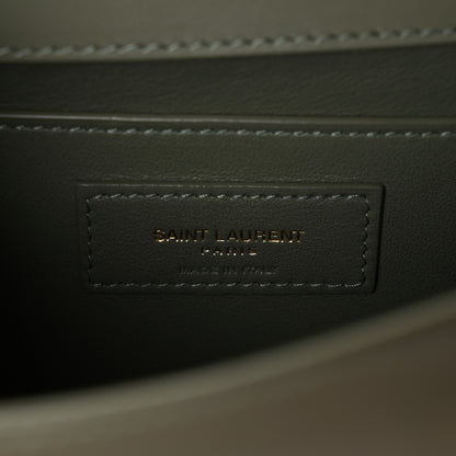 Saint Laurent Smooth Calfskin Small Manhattan Shoulder Bag Light Green 6 of 11