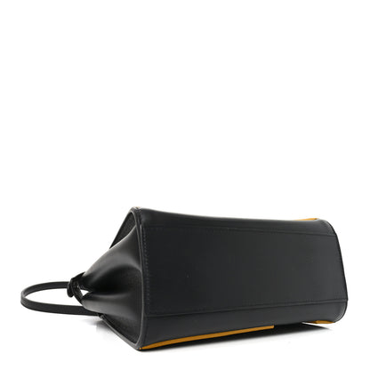 Fendi Nappa FF Mini Peekaboo Iconic Satchel Black Sunflower 4 of 10