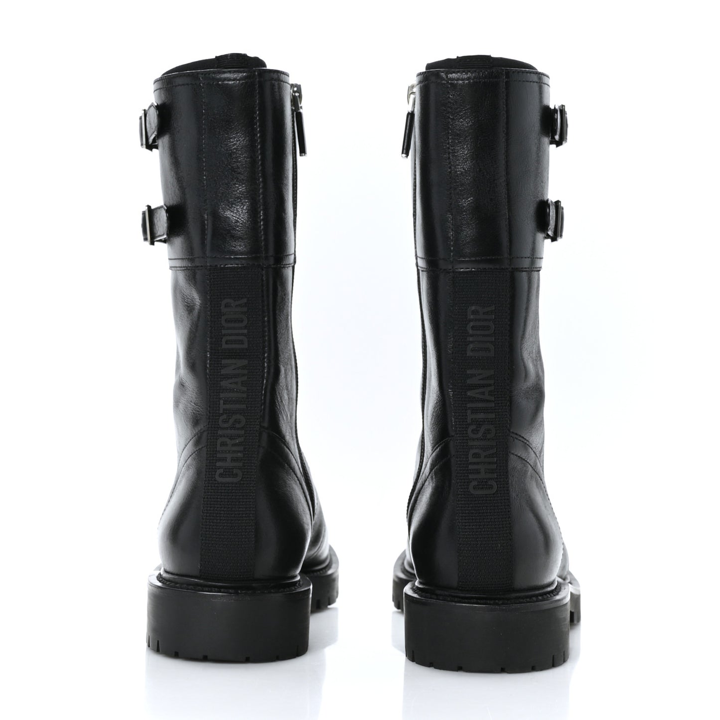 Calfskin Ground Low Boot 36.5 Black