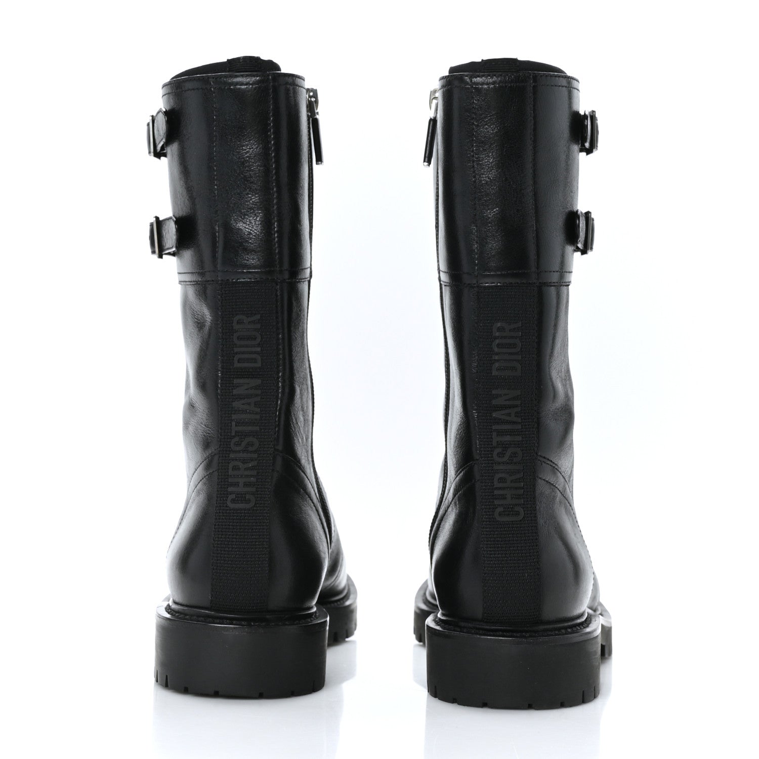 Christian Dior Calfskin Ground Low Boot 36.5 Black 5 of 8