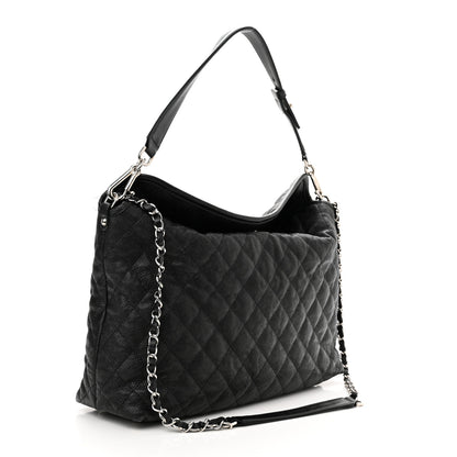 Chanel Caviar Quilted French Riviera Hobo Black 3 of 15