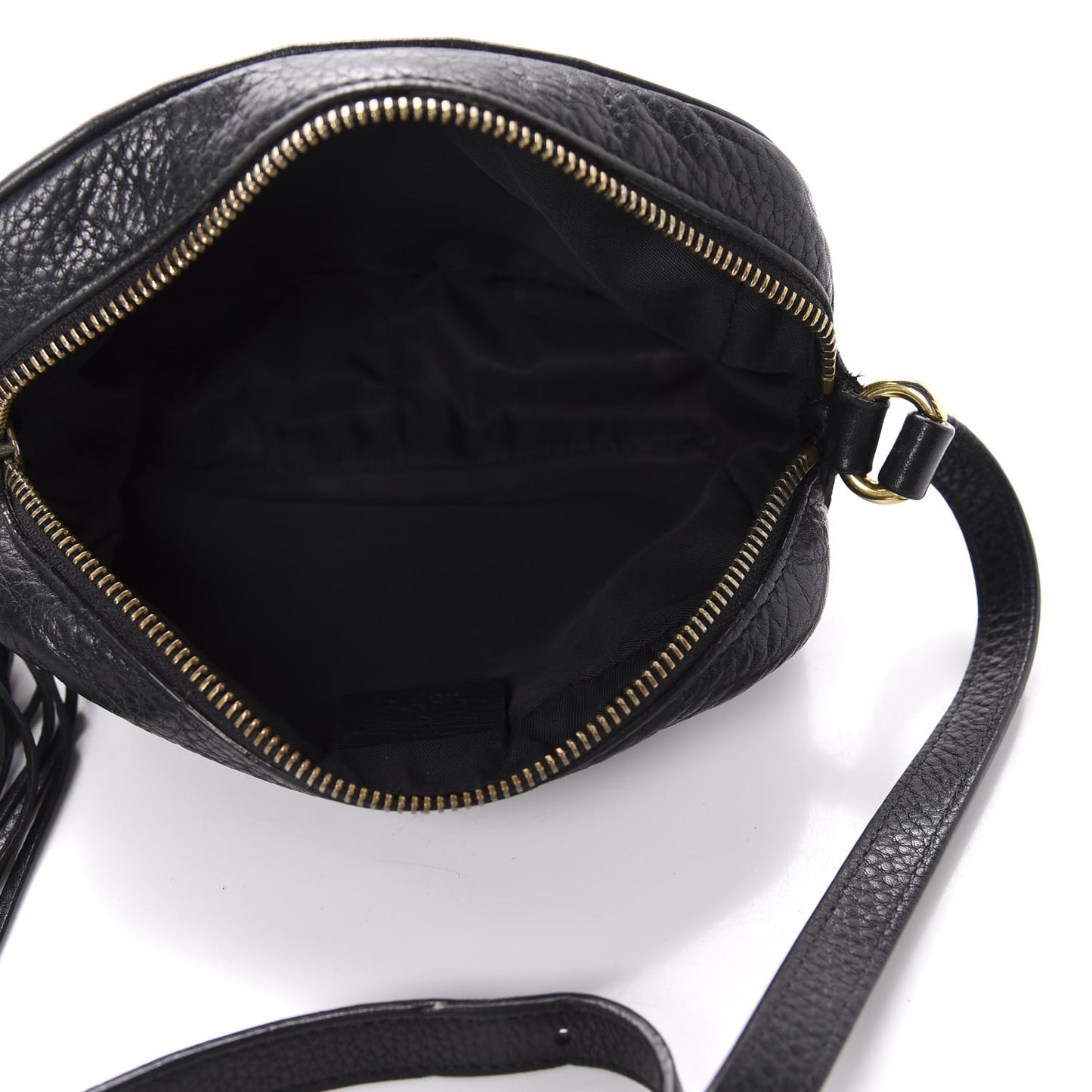 Pebbled Calfskin Mini Soho Disco Bag Black