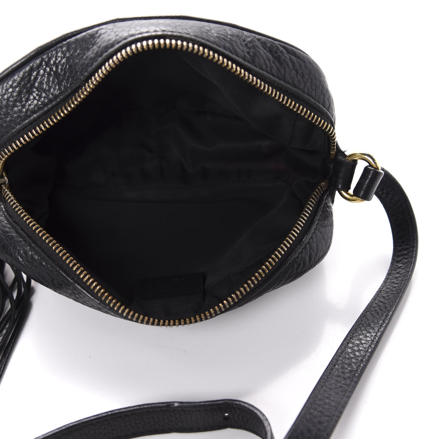 Gucci Pebbled Calfskin Mini Soho Disco Bag Black 5 of 12