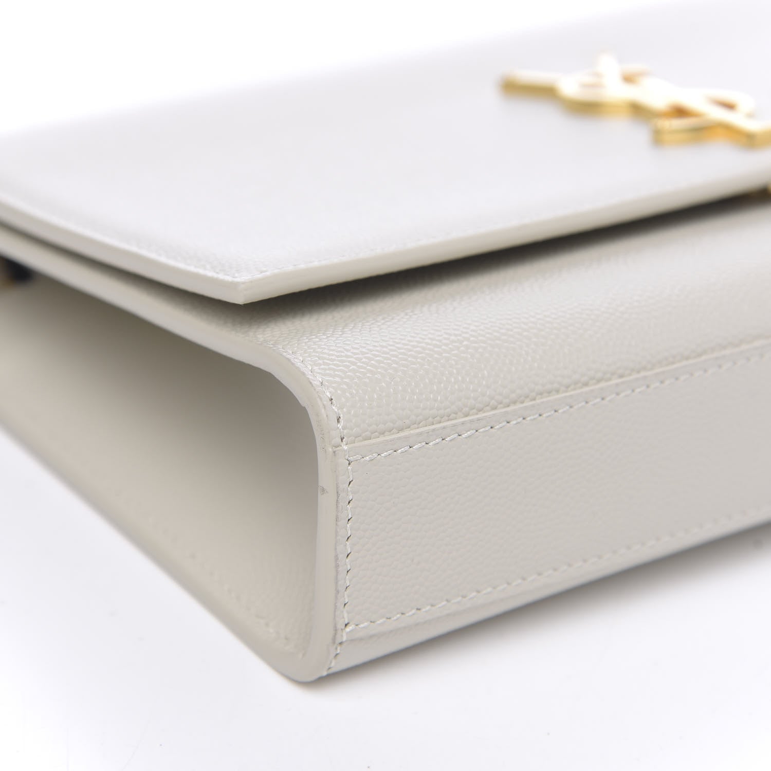 Saint Laurent Grain De Poudre Medium Classic Monogram Kate Satchel Crema Soft 8 of 9