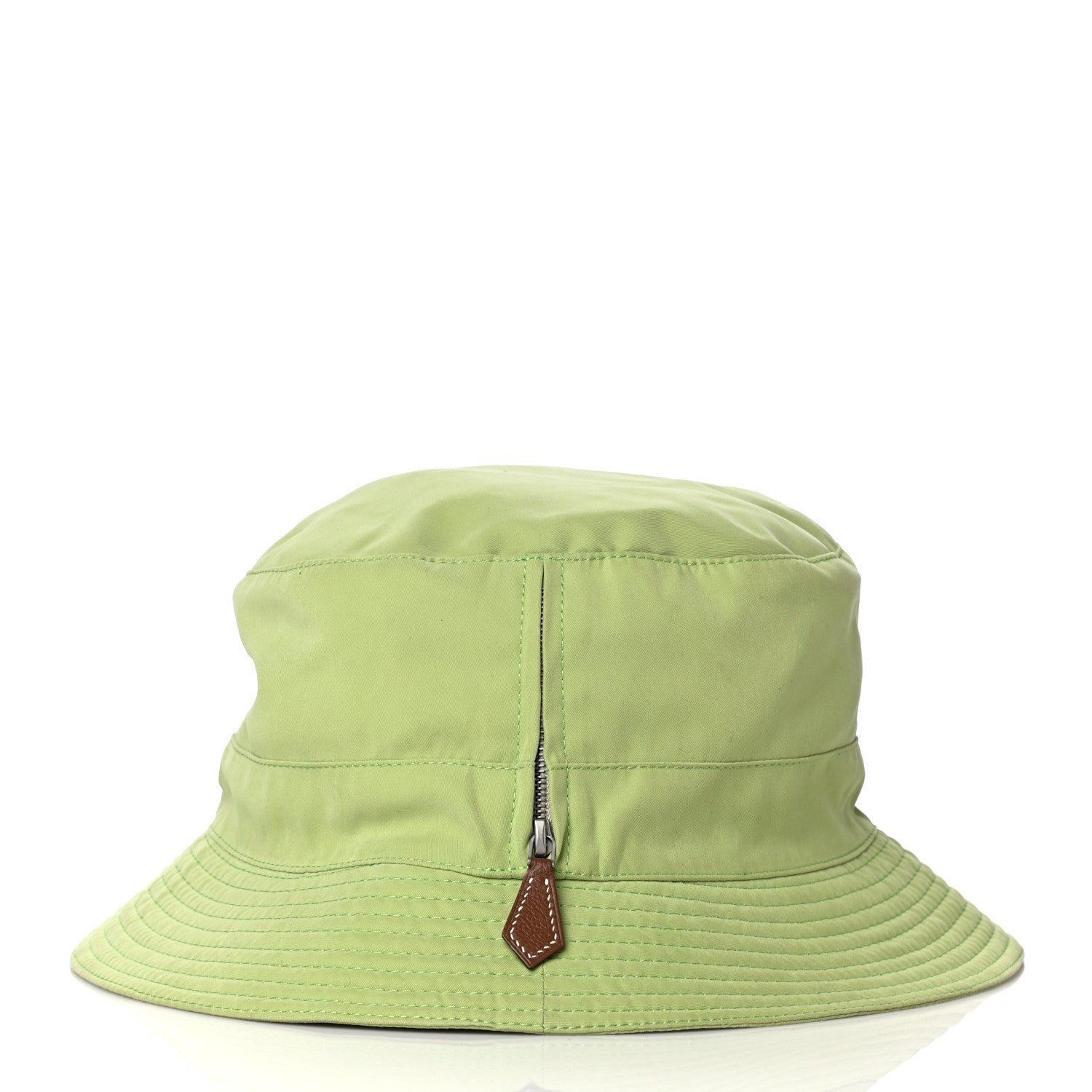 Hermes Polyester Nylon Bucket Hat 57 Green 3 of 6