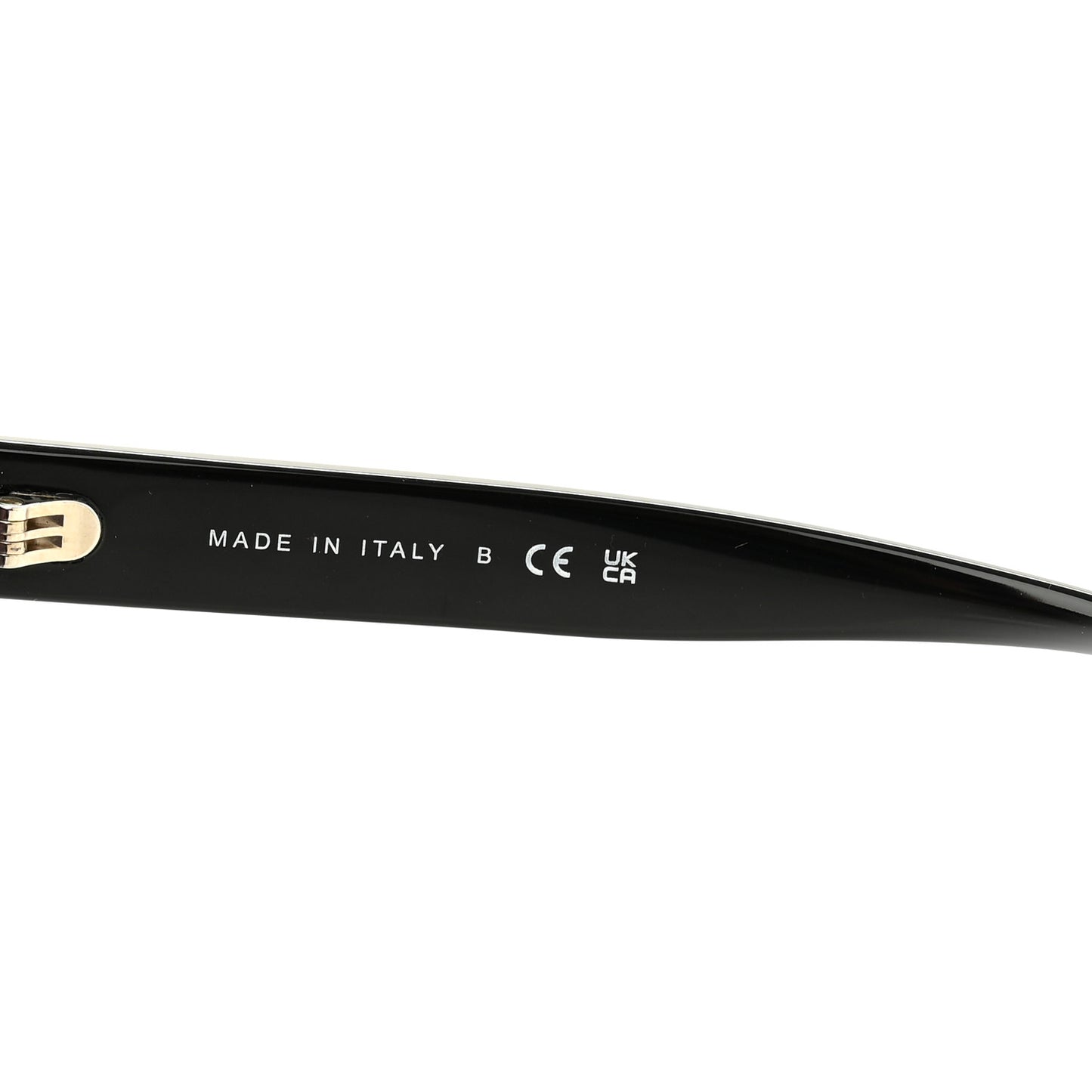 Acetate Crystal CC Rectangle Sunglasses 5496-B-A Black