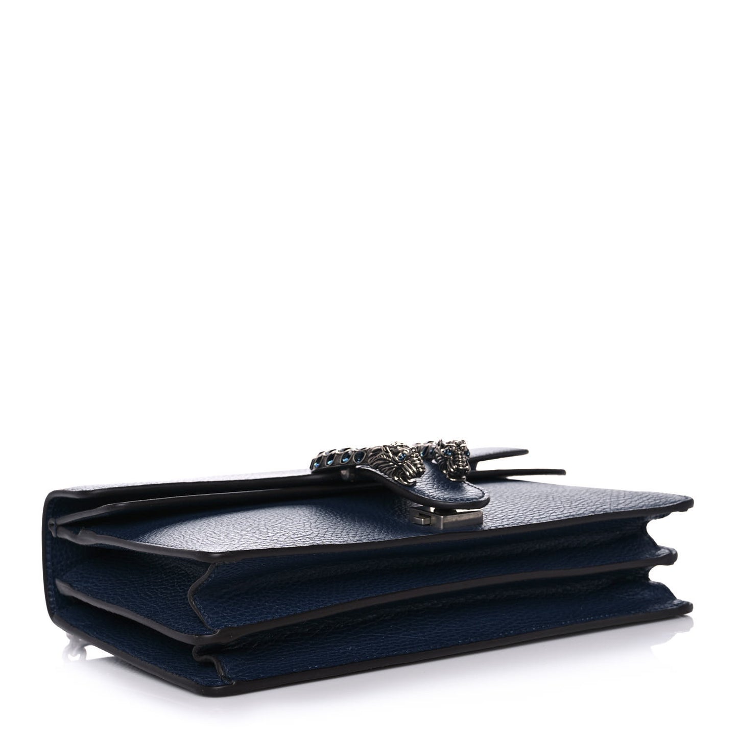 Dollar Calfskin Crystal Small Dionysus Shoulder Bag Blue Agata Montana Sapphire