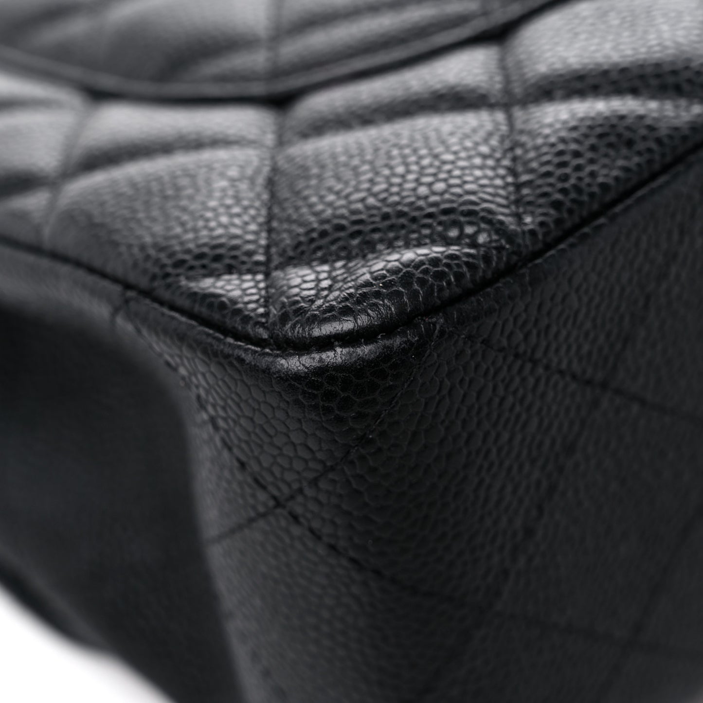 Caviar Quilted Jumbo Single Flap Black