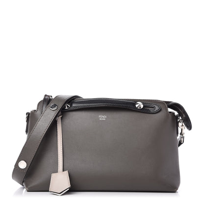 Fendi Vitello Dolce 4 Color Medium By The Way Boston Bag Carbone Grigio Polvere Multicolor 1 of 10