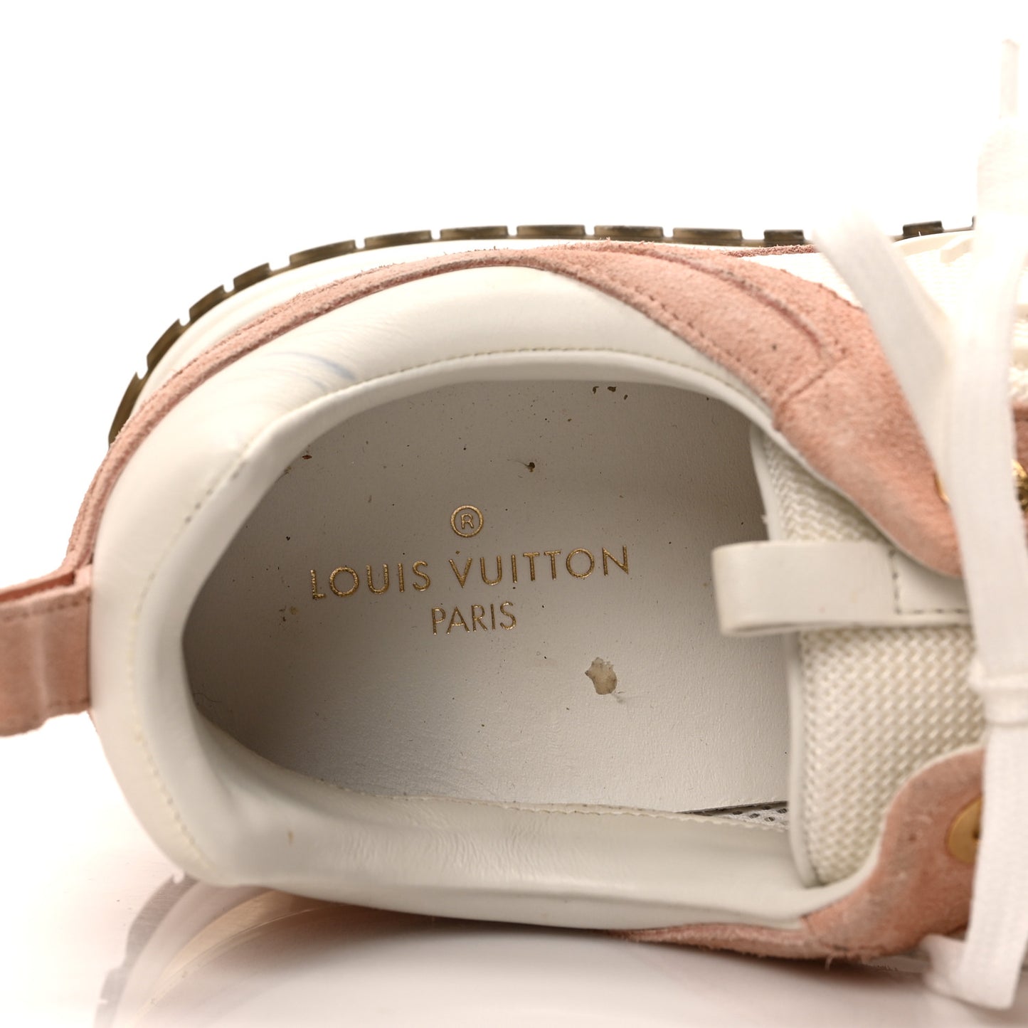 Suede Calfskin Run Away Sneakers 40 Pink