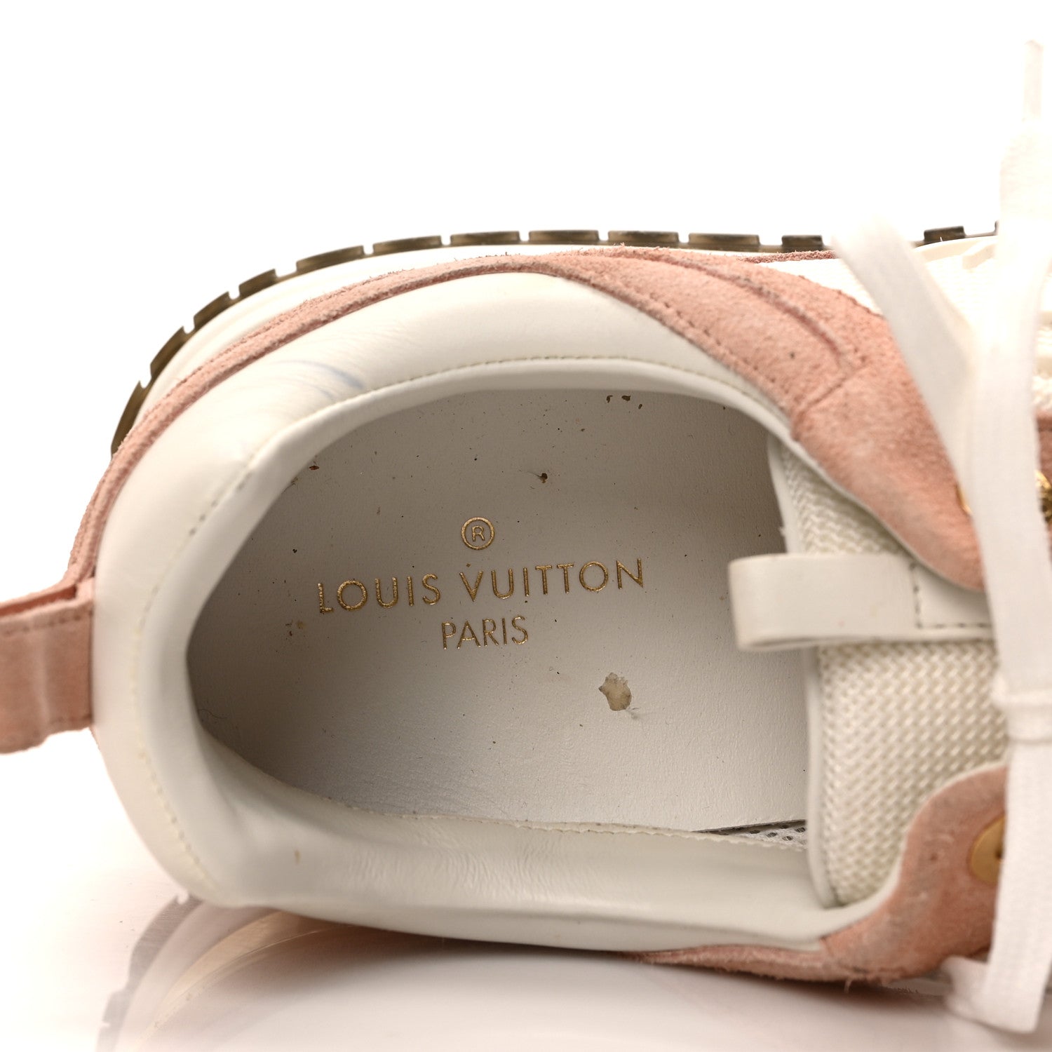 Louis Vuitton Suede Calfskin Run Away Sneakers 40 Pink 7 of 8